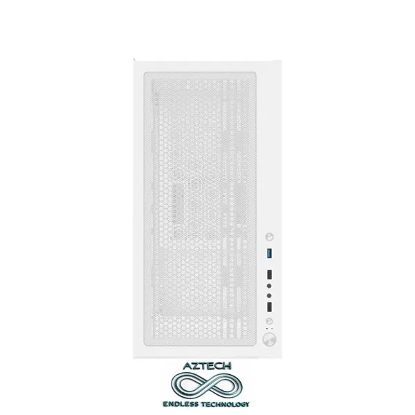 AZTECH AZT101 W Gaming Mid-Tower PC Kasası Beyaz görsel 7