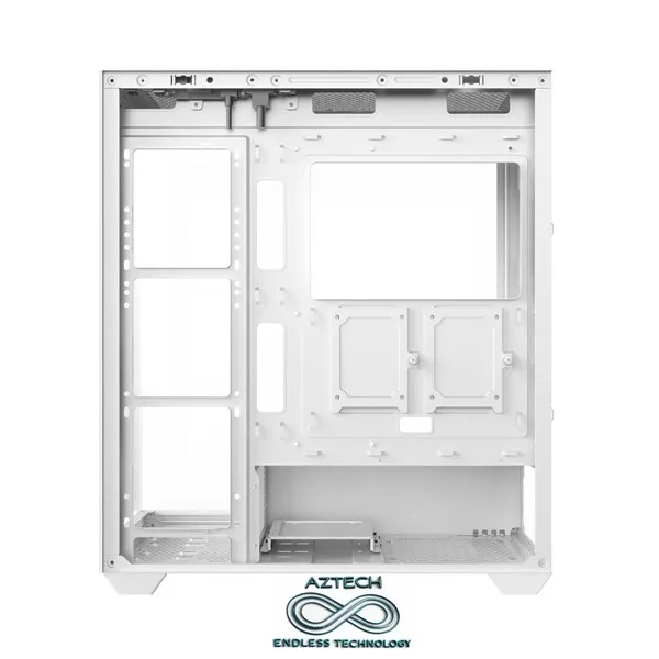 AZTECH AZT101 W Gaming Mid-Tower PC Kasası Beyaz görsel 6