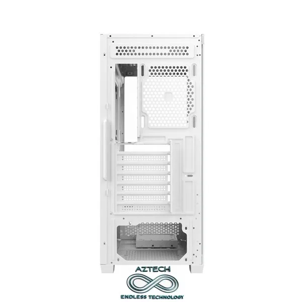 AZTECH AZT101 W Gaming Mid-Tower PC Kasası Beyaz görsel 8