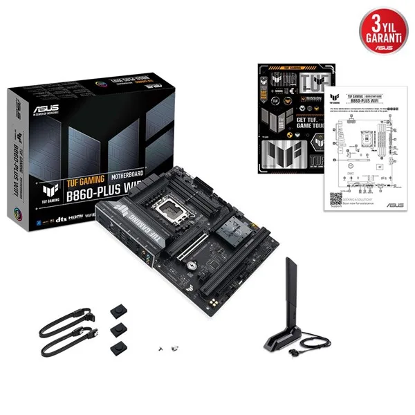 ASUS TUF GAMING B860-PLUS WIFI-7 DDR5 HDMI DP PCIE 5.0 1851p ATX görsel 10