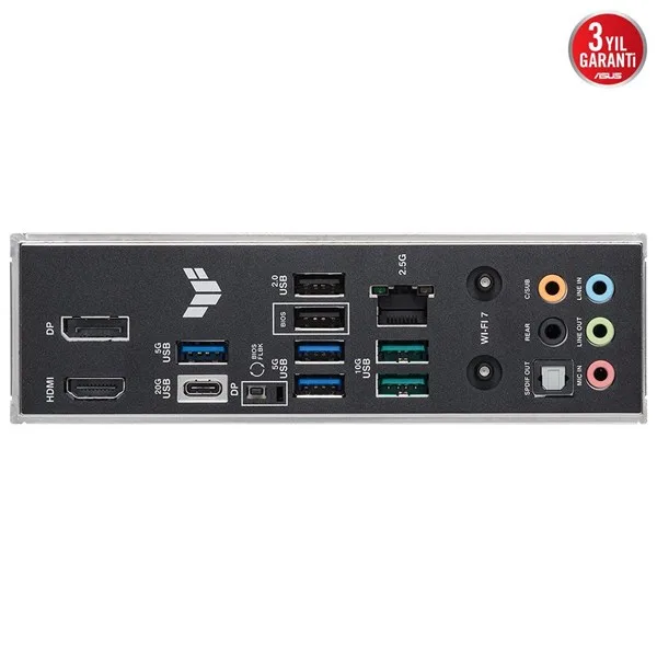 ASUS TUF GAMING B860-PLUS WIFI-7 DDR5 HDMI DP PCIE 5.0 1851p ATX görsel 9