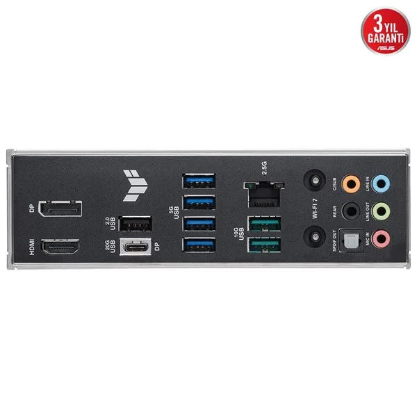 ASUS TUF GAMING B860M-PLUS WIFI-7 DDR5 HDMI DP PCIE 5.0 1851p mATX görsel 9