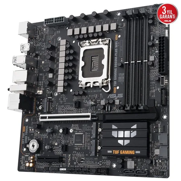 ASUS TUF GAMING B860M-PLUS WIFI-7 DDR5 HDMI DP PCIE 5.0 1851p mATX görsel 6