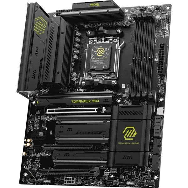 MSI Mag B850 Tomahawk Max WIFI7 DDR5 HDMI-USBC DP PCIE 5.0 AM5 ATX görsel 5