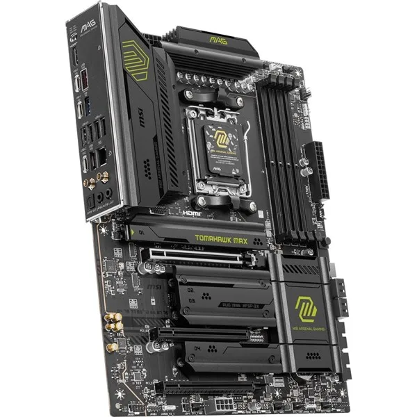 MSI Mag B850 Tomahawk Max WIFI7 DDR5 HDMI-USBC DP PCIE 5.0 AM5 ATX görsel 3
