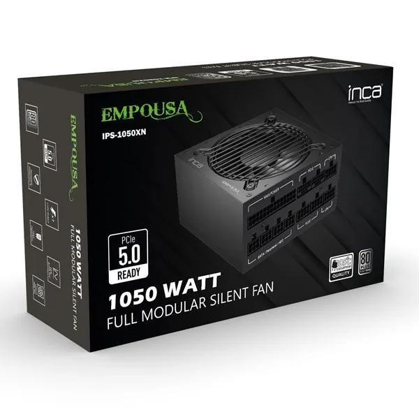 INCA 1000W 80+ PLATINUM EMPOUSA IPS-1050XN PCIe5.0 Tam Modüler Power Supply görsel 9