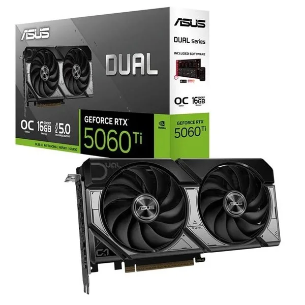 ASUS 16GB Dual RTX5060TI-O16G GDDR7 128bit HDMI DP PCIe 5.0 görsel 8