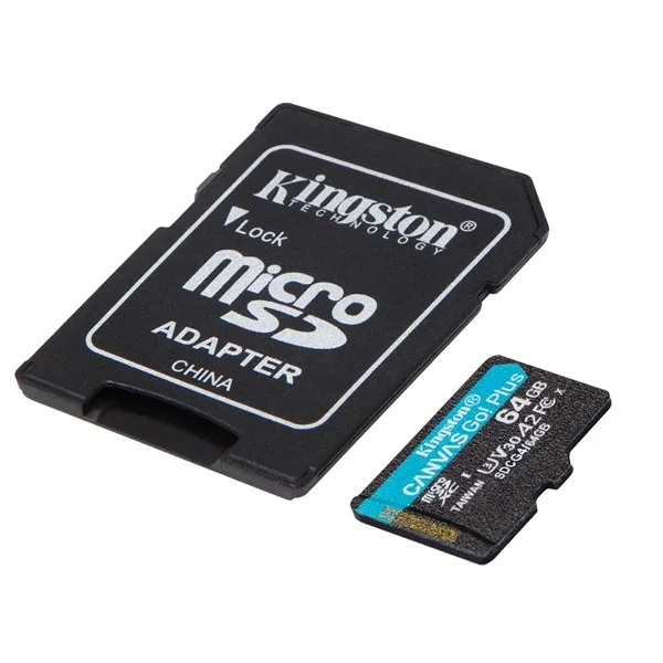 KINGSTON 64GB Micro SD Kart CANVAS GO+ SDCG4/64GB görsel 2