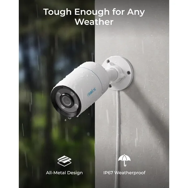 REOLINK 8MP Bullet 4mm Full Color IP Kamera PoE IP67 CX810 görsel 8