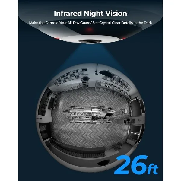 REOLINK 6MP Panoramik 1.92mm IP Kamera Dahili Siren Çift Yönlü Ses FE-P görsel 6