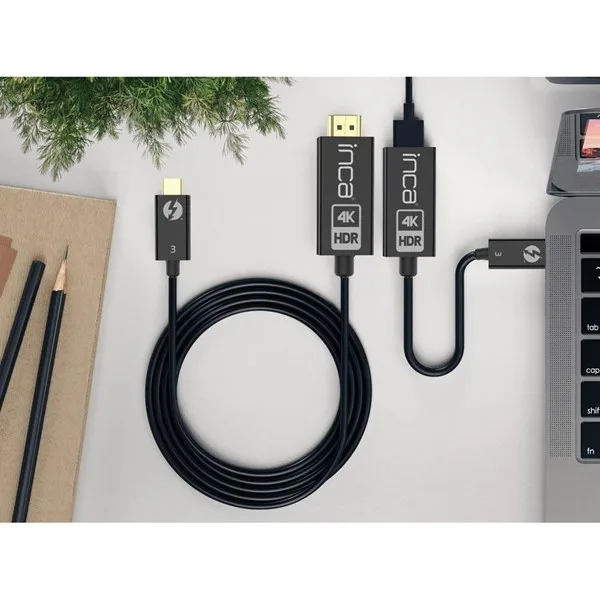 INCA 1.8metre ITCH-30 TYPE-C-HDMI Görüntü Kablosu 4K 60Hz görsel 7