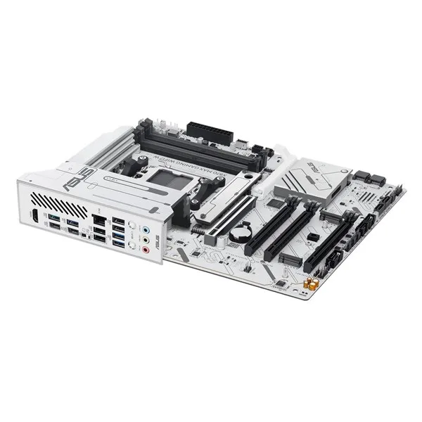 ASUS X870 MAX GAMING WIFI7 W DDR5 HDMI DP PCIE 5.0 AM5 ATX BEYAZ görsel 6