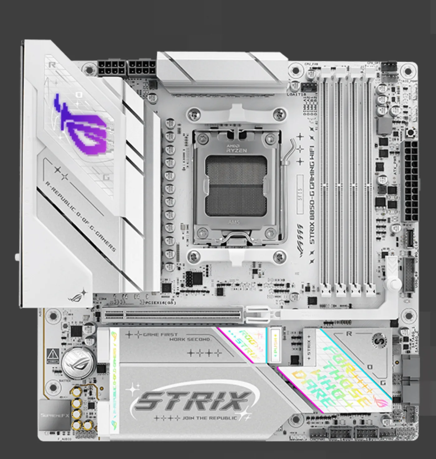 ASUS Rog Strix B850-G Gaming WIFI7 DDR5 HDMI DP PCIE 5.0 AM5 Matx Beyaz