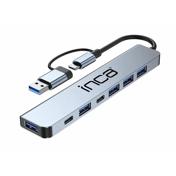 INCA IUTP-7 5port TYPEC-USB 3.0 USB Çoklayıcı Hub 100W görsel 5