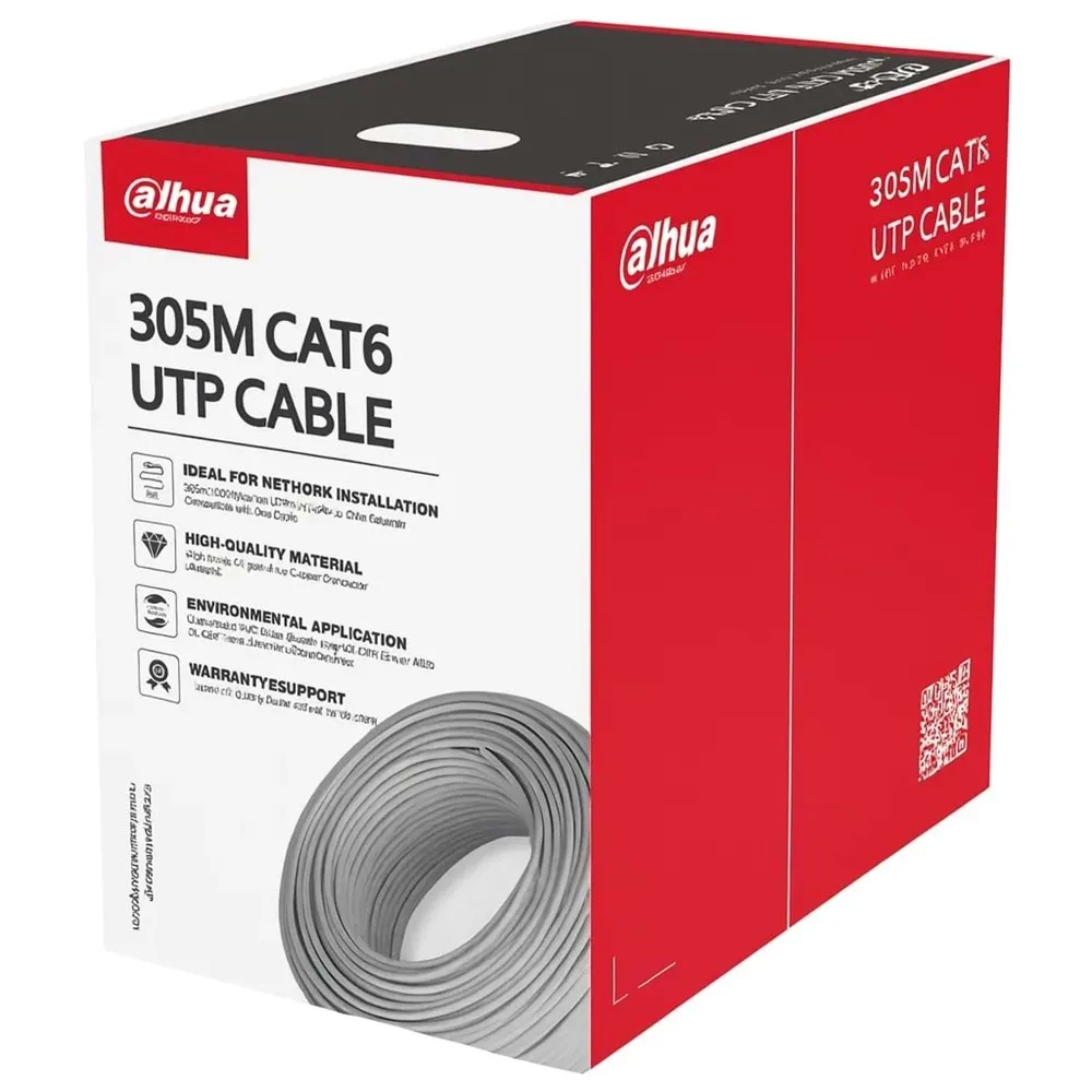 DAHUA 305metre 23AWG Gri Cca CAT6 Kablo PFM922I-6UN-C