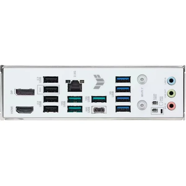 ASUS Tuf Gaming B850M-PLUS WIFI7 W DDR5 HDMI DP PCIE 5.0 AM5 ATX Beyaz