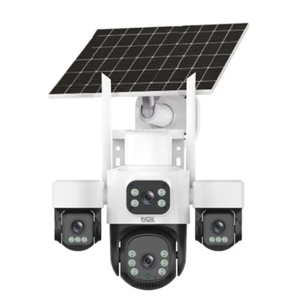 INOX 3MP 4Lens PT Speed Dome 3.6mm Wıfı Kablosuz IP Solar Kamera E-Sim X14 görsel 2
