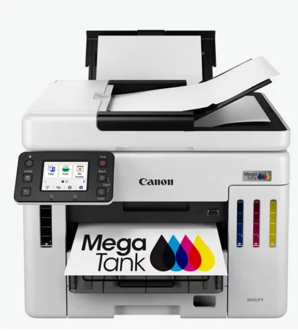 CANON A4 Renkli MAXIFY GX7140 Çok Fonksiyonlu Tanklı Yazıcı Tarayıcı Fotokopi USB 2.0,Ethernet,Kablosuz görsel 4