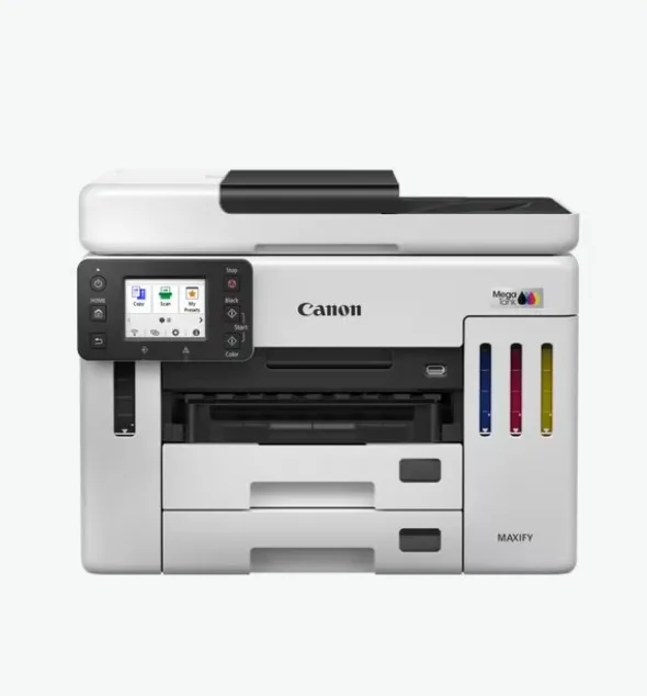CANON A4 Renkli MAXIFY GX7140 Çok Fonksiyonlu Tanklı Yazıcı Tarayıcı Fotokopi USB 2.0,Ethernet,Kablosuz görsel 3