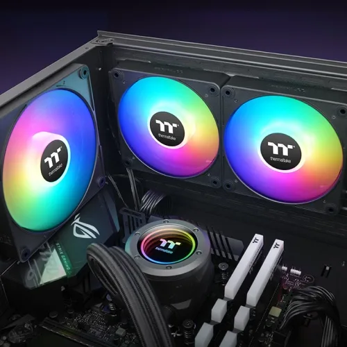 THERMALTAKE CT120 EX ARGB 120mm Fan Kiti 3-lü Paket Siyah görsel 6
