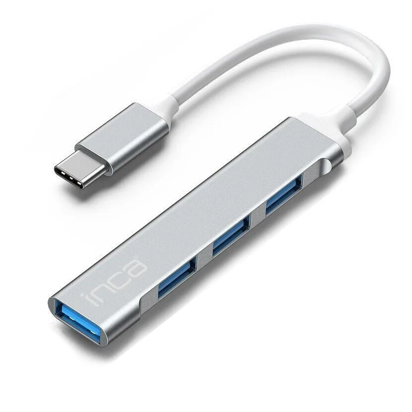 INCA TY-C HUBX4 IUSB-04T 4port Type-C & USB 3.0 USB Çoklayıcı Hub görsel 5