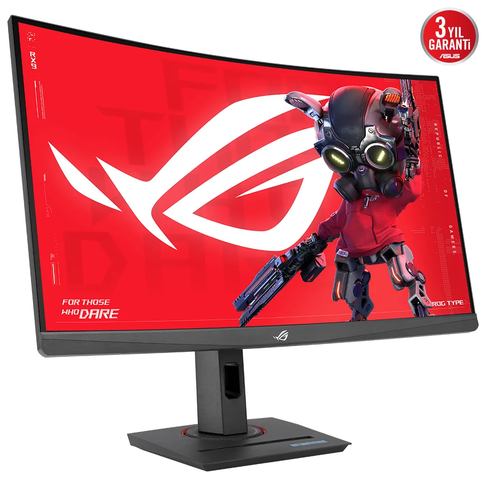 ASUS 27" FAST VA ROG STRIX XG27WCS 1MS 180Hz HDMI-DP-TYPE-C Kavisli Gaming Monitör (2560 X 1440) görsel 3