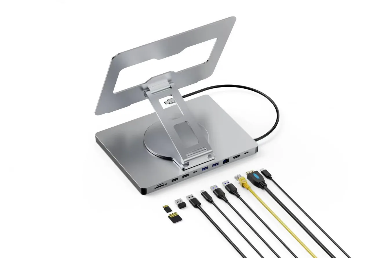 Codegen 10 in 1 Çok Fonksiyonlu Type-C Hub Notebook Macbook Standı Usb-C Docking Station NSC-101 görsel 5