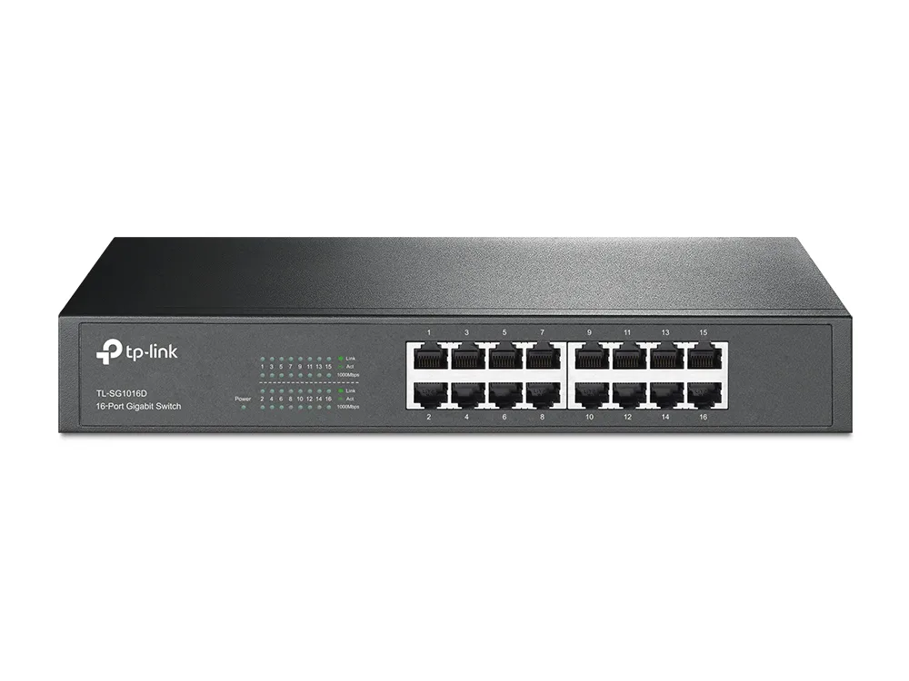 TP-LINK 16port Gigabit Yönetilemez Switch TL-SG1016D