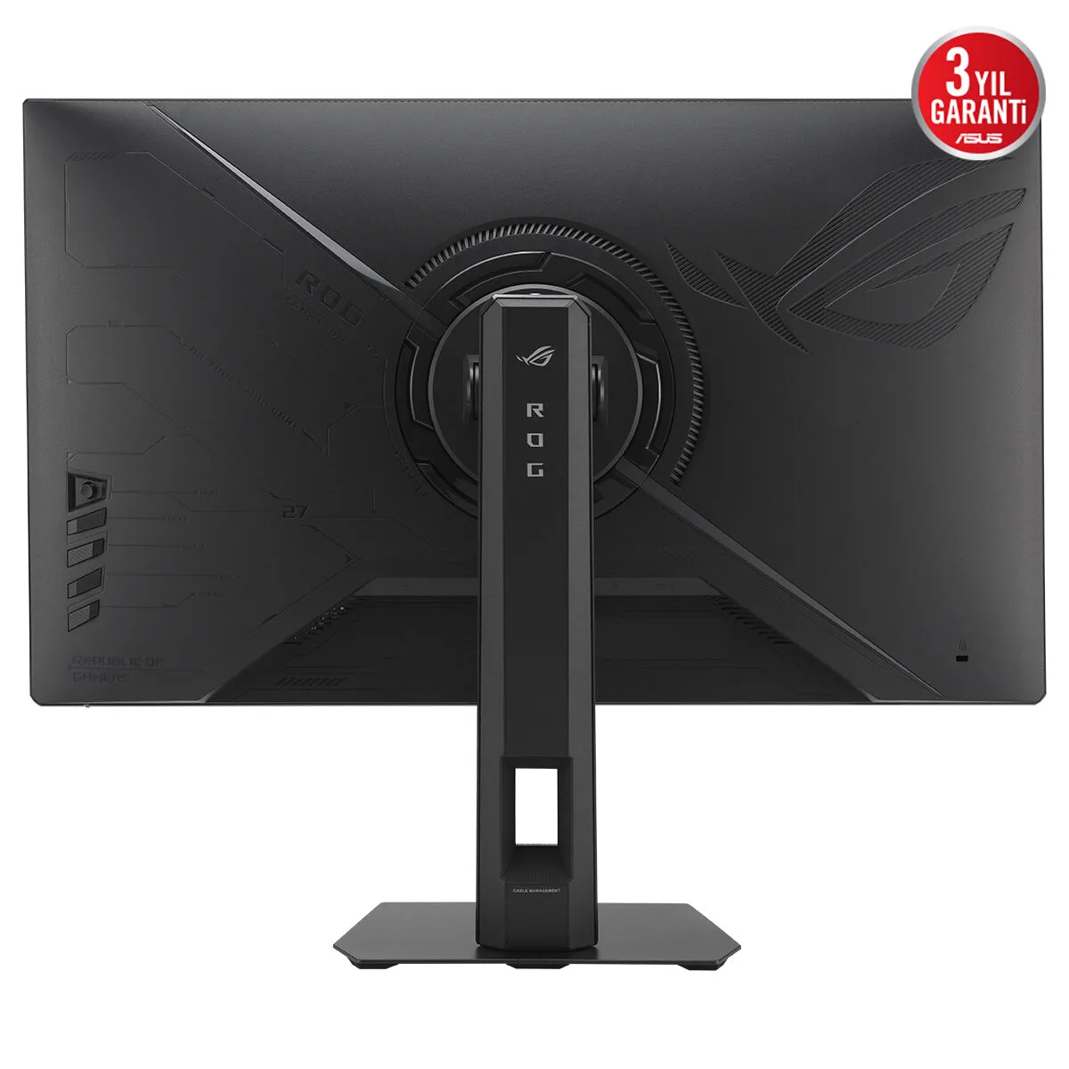 ASUS 27" IPS ROG STRIX XG27UCSR 0.3MS Çift Mod 160Hz-324HZ HDMI-DP TYPEC Pivt Gaming Monitör 3840x2160 / 90LM0CK0-B01171 görsel 2