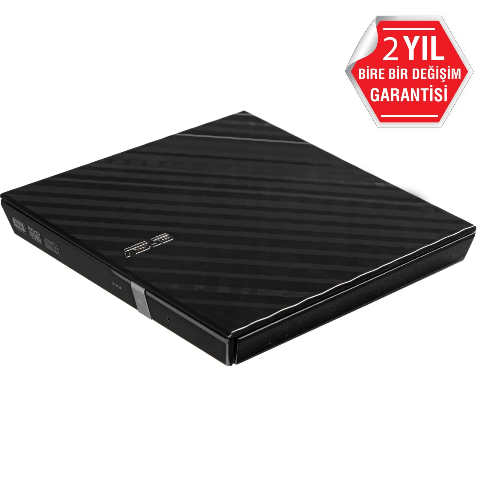 ASUS 8x SDRW-08D2S-U USB 2.0 Slim Harici DVD Yazıcı Siyah görsel 7