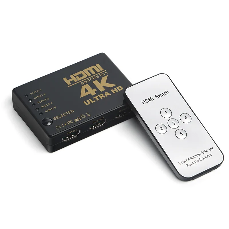 DARK 5port DK-HD-SW4X1K 5port HDMI (giriş) 1port HDMI (çıkış) 4K HDMI Switch görsel 3