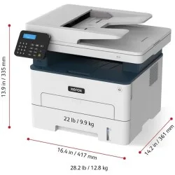 XEROX A4 Siyah B235V_DNI Çok Fonksiyonlu Faxlı Dublex Laser Yazıcı USB 2.0,Ethernet,Kablosuz görsel 5