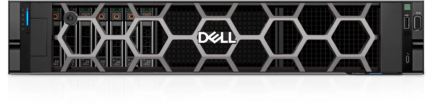 DELL POWEREDGE R760XS SPL2 SILVER 4510-32GB DDR5 RDIMM-6X480GB SSD-2x1100w Rack Sunucu