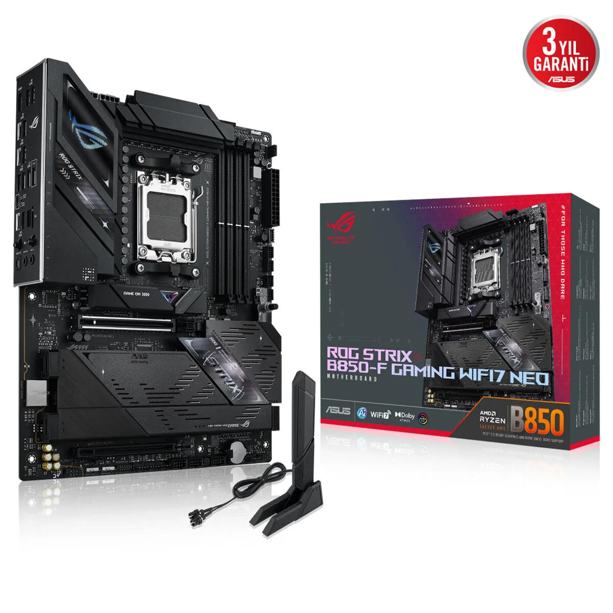 ASUS ROG STRIX B850-F GAMING WIFI7 NEO DDR5 HDMI PCIE 5.0 AM5 ATX Kurumsal Anakart görsel 8
