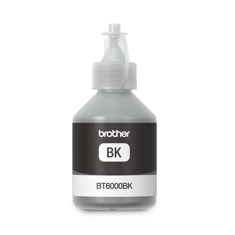 BROTHER BT6000BK 6.000 Sayfa Sıvı Siyah Mürekkep Kartuşu / Şişesi