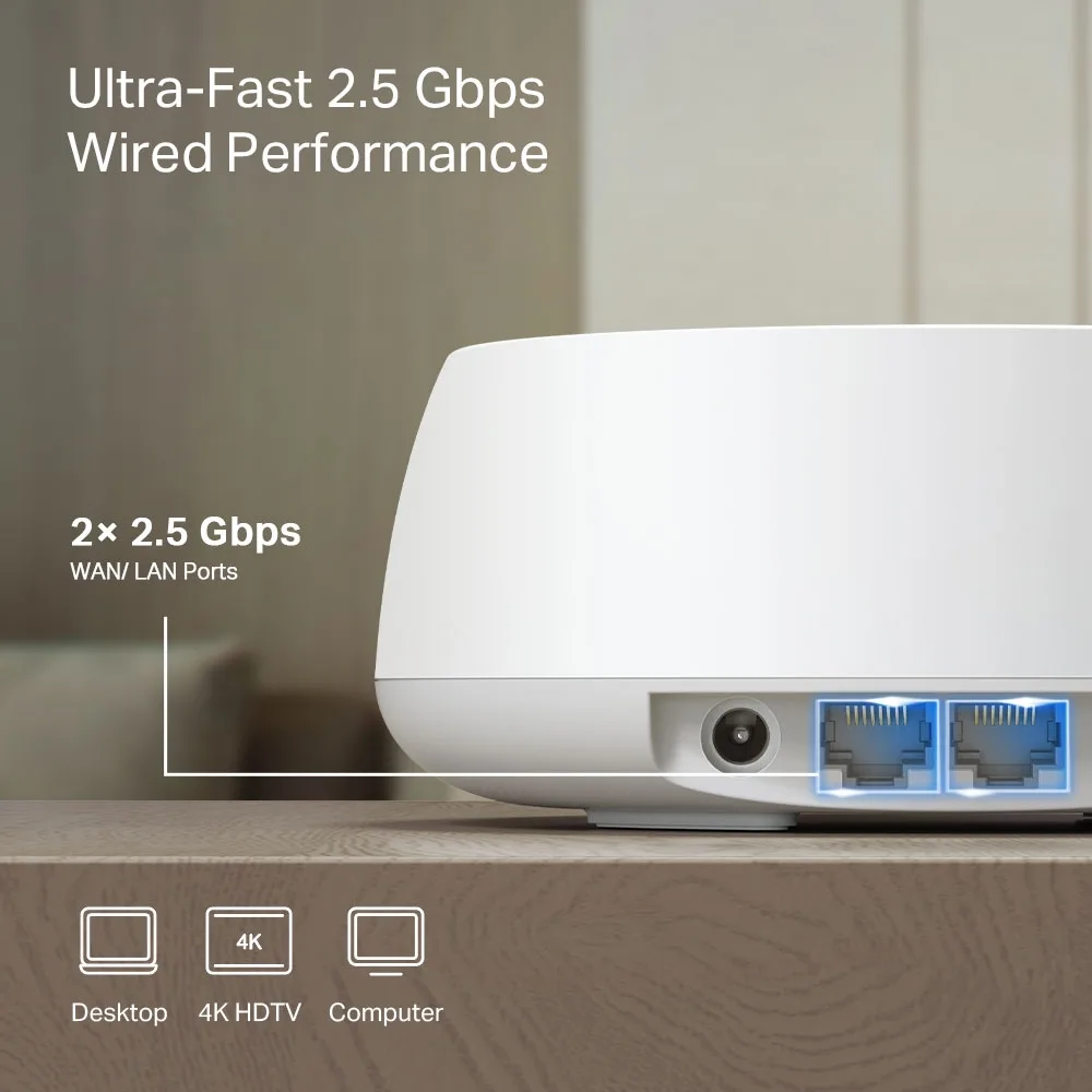 TP-LINK DECO BE25 WIFI7 BE3600 Mesh Router görsel 4