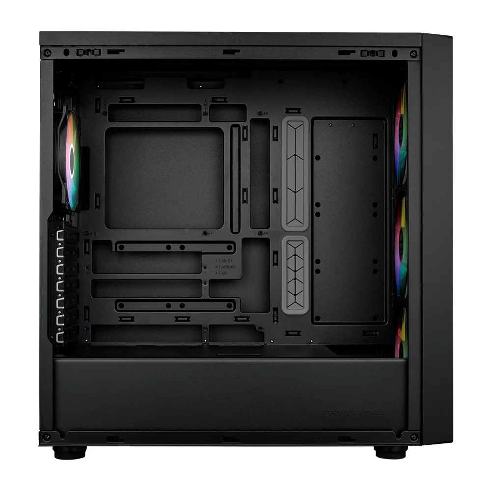 COOLERMASTER MASTERBOX 600 TG MB600-KGNN-S00 3-14CM RGB Fanlı Gaming EATX PC Kasası görsel 4