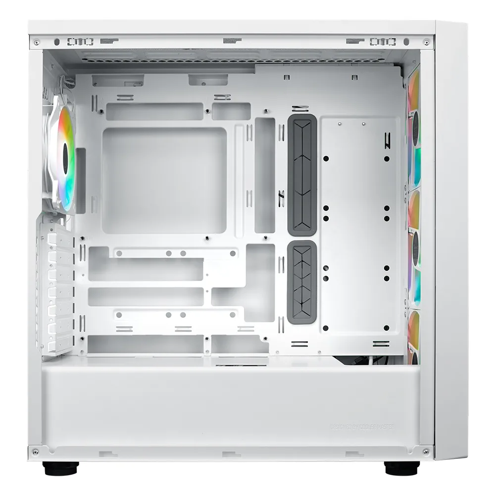 COOLERMASTER MasterBox 600 TG MB600-WGNN-S00 3-14CM ARGB Fanlı Gaming EATX PC Kasası Beyaz görsel 3