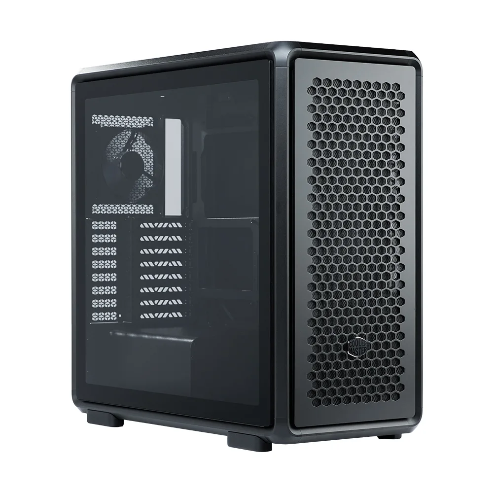 COOLERMASTER MASTERFRAME 600 TG MF600-KGNN-S00 4-Fanlı Gaming EATX PC Kasası Syah görsel 5