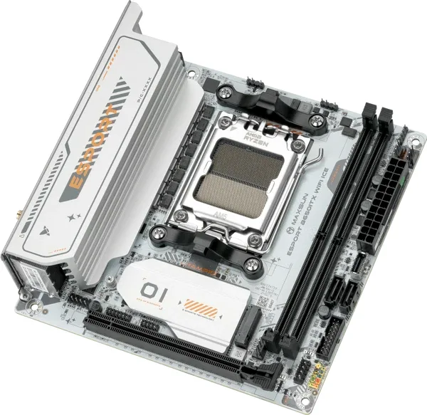 Maxun Esport B650ITX WIFI Ice DDR5 HDMI-DP PCIE 4.0 AM5 Mitx