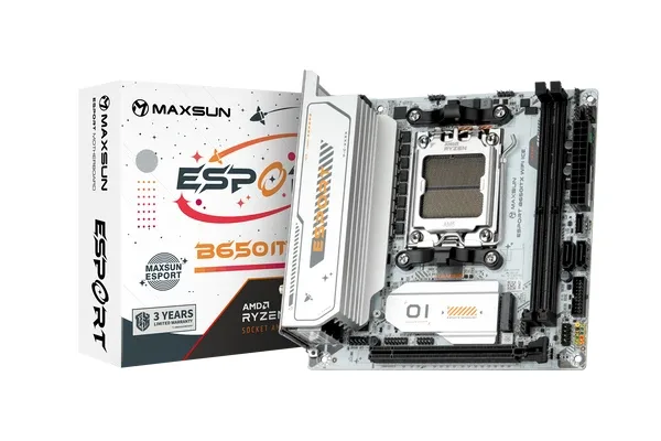 Maxun Esport B650ITX WIFI Ice DDR5 HDMI-DP PCIE 4.0 AM5 Mitx görsel 3