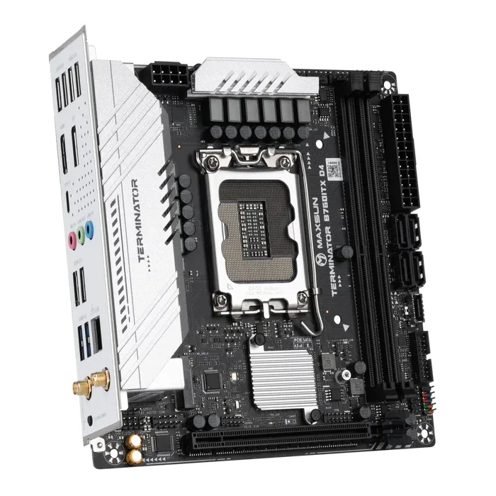 Maxun Terminator B760ITX D4 WIFI DDR4 HDMI-DP PCIE 4.0 1700p Mitx görsel 3