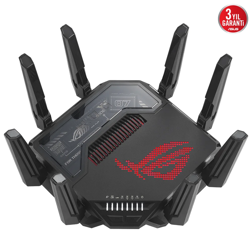 ASUS GT-BE98 WIFI7 BE25000 Üç Bant Gaming Router / 90IG08F0-MO9A0V görsel 6
