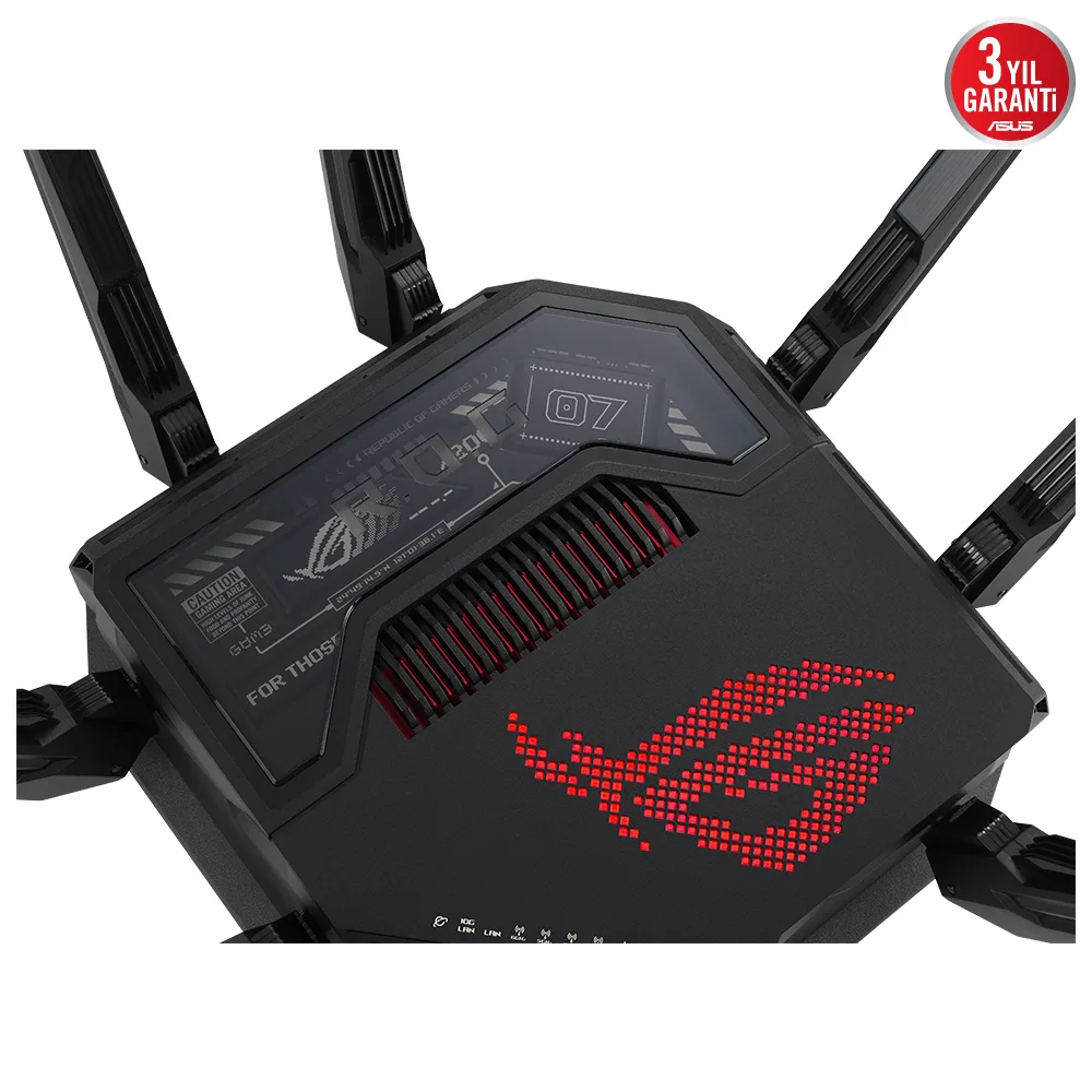 ASUS GT-BE98 WIFI7 BE25000 Üç Bant Gaming Router / 90IG08F0-MO9A0V görsel 7