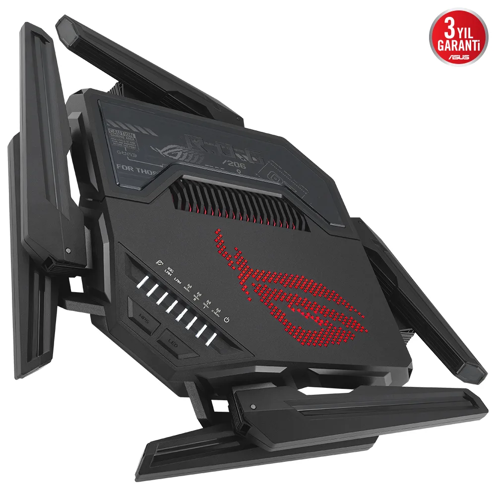 ASUS GT-BE98 WIFI7 BE25000 Üç Bant Gaming Router / 90IG08F0-MO9A0V görsel 8