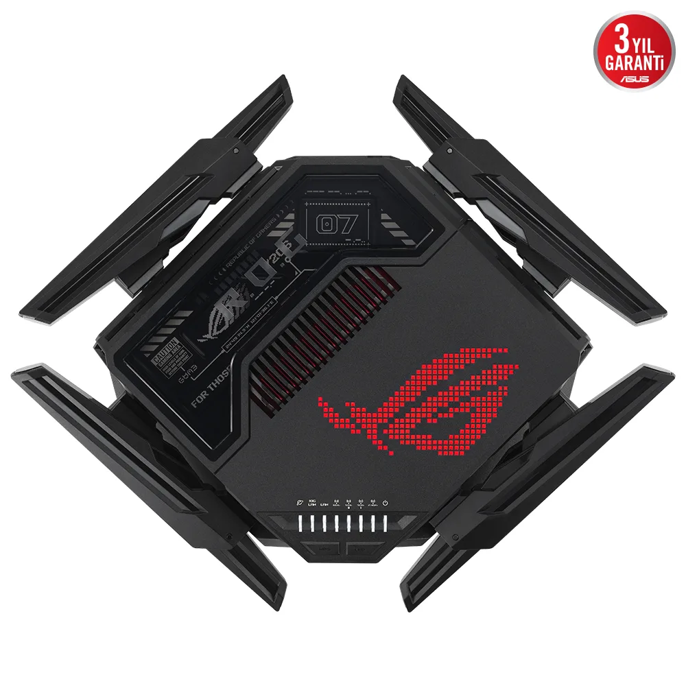ASUS GT-BE98 WIFI7 BE25000 Üç Bant Gaming Router / 90IG08F0-MO9A0V görsel 9