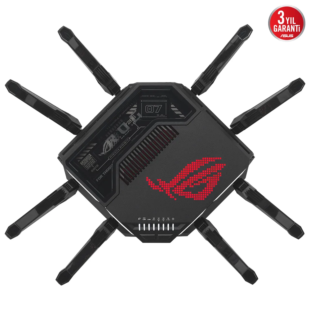 ASUS GT-BE98 WIFI7 BE25000 Üç Bant Gaming Router / 90IG08F0-MO9A0V görsel 11