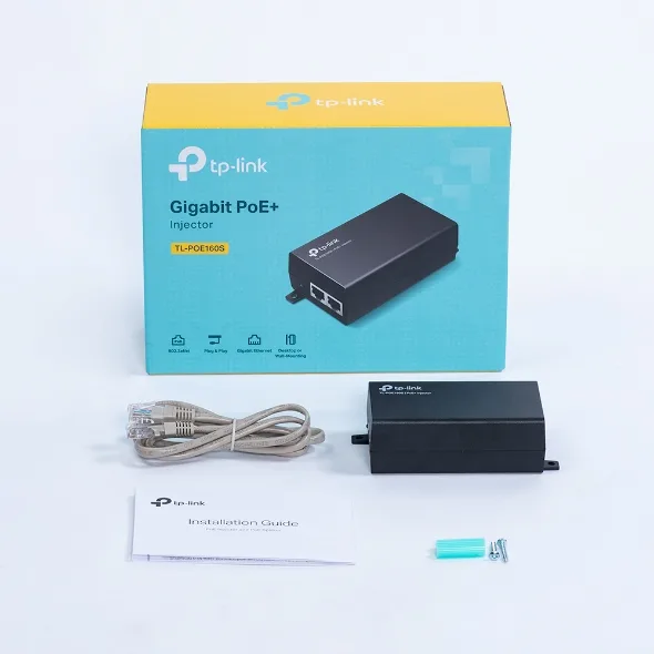 TP-LINK TL-POE160S GIGABIT 48VOLT 30WATT POE Adaptör görsel 7