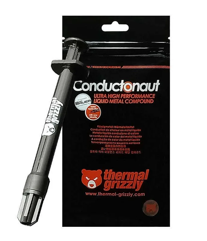 Thermal Grizzly Conductonaut Likit Metal 1gr 73W Yüksek Performanslı Termal Macun
